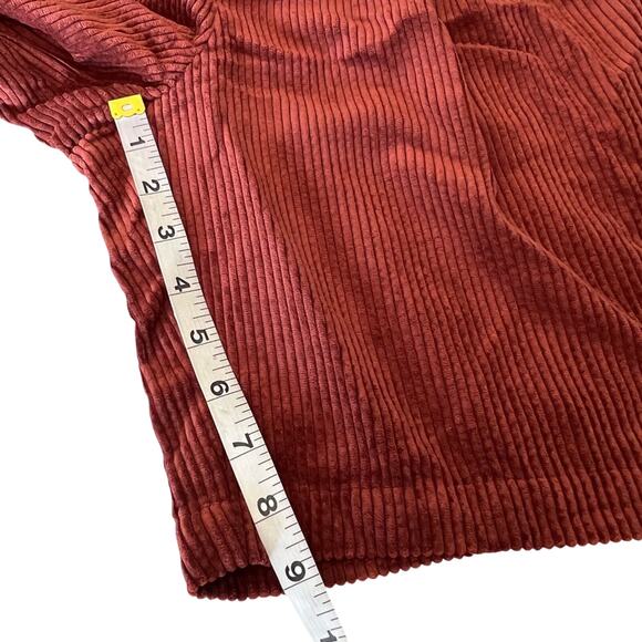 Rust Corduroy Pleated Trouser Shorts Future Collective Reese Blutstein sz 8 NWT - Picture 12 of 12